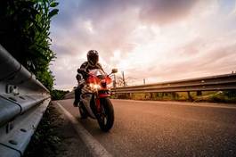 Obraz na płótnie niebo droga motocykl silnik motorsport