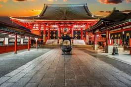 Naklejka azja japoński sanktuarium japonia świątynia
