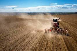 Fototapeta rolnictwo pejzaż natura maszyny łąka