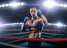 Naklejka boks bokser ćwiczenie sport