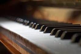 Naklejka muzyka sztuka fortepian koncert klawisz