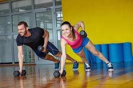Fotoroleta lekkoatletka zdrowy ludzie siłownia