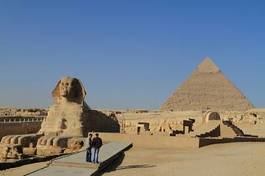 Plakat egipt architektura afryka piramida sławny