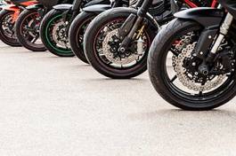 Fotoroleta sport silnik motocykl nowoczesny park