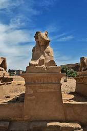 Naklejka stary antyczny statua egipt niebo