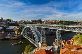 Obraz na płótnie europa widok most tramwaj