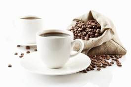 Naklejka cappucino kawa rynek kawiarnia