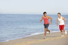 Naklejka wyścig ludzie jogging mężczyzna zdrowy