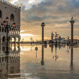 Plakat miasto venezia monumentalne