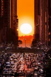Obraz na płótnie ulica słońce lato miejski kanion