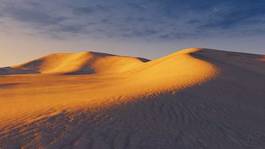 Plakat sandy dunes at evening time