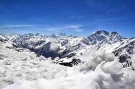 Obraz na płótnie góra pejzaż szczyt niebo lód