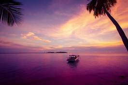Fotoroleta wyspa łódź tropikalny plaża