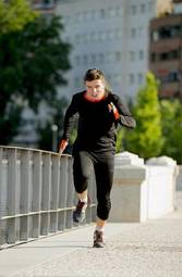 Naklejka jogging zdrowie sport
