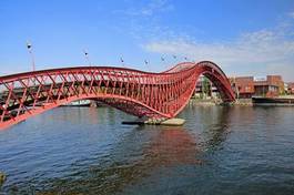 Naklejka miasto architektura most