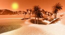Obraz na płótnie drzewa palma pustynia trawa afryka