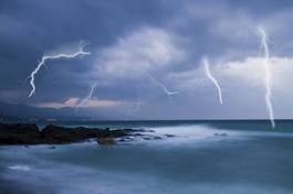 Obraz na płótnie sztorm wybrzeże woda