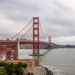 Obraz na płótnie most golden gate kalifornia turystyka piesza budowlanych