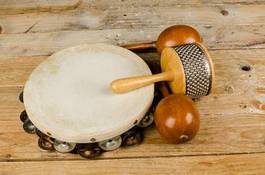 Naklejka ludowy muzyka perkusja karaiby rytm