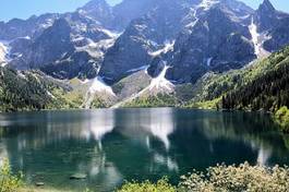 Naklejka jezioro tatry natura słońce