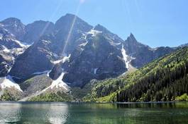 Naklejka widok szczyt góra tatry natura
