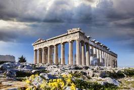 Naklejka architektura grecja niebo grecki