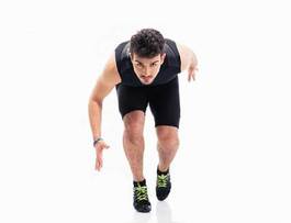 Fotoroleta portret sport ćwiczenie wyścig fitness
