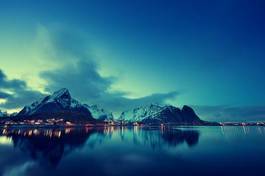 Fototapeta szczyt pejzaż europa śnieg norwegia
