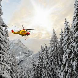 Obraz na płótnie dolina lotnictwo śnieg alpy