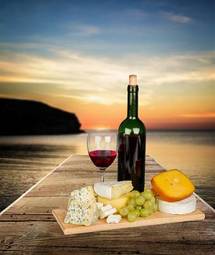 Obraz na płótnie napój jedzenie szkło wino alkohol