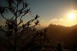 Obraz na płótnie słońce brazylia niebo góra