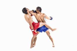 Obraz na płótnie mężczyzna vintage fitness kick-boxing sport