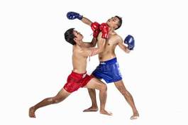 Naklejka boks tajlandia azjatycki