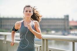 Naklejka nowoczesny wellnes jogging zdrowy