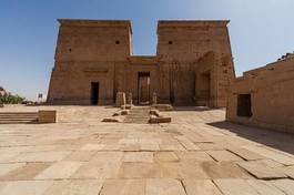 Naklejka egipt antyczny kolumna świątynia król