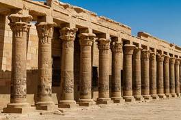 Naklejka król antyczny egipt kolumna