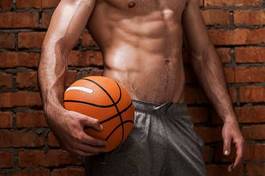 Fototapeta koszykówka mężczyzna piłka uroda odchudzanie