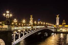 Obraz na płótnie woda ulica architektura most francja