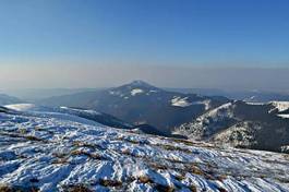 Obraz na płótnie góra tatry śnieg zakopane mróz