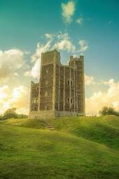 Naklejka król wieża zamek niebo anglia