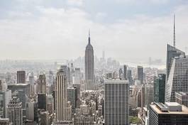 Fototapeta ameryka miejski manhatan niebo widok