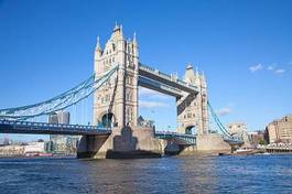 Plakat miasto londyn tamiza most europa