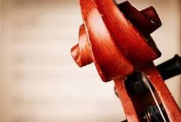 Naklejka stary skrzypce tradycyjnych