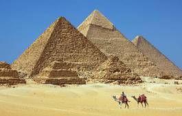 Naklejka piramida pustynia antyczny afryka egipt