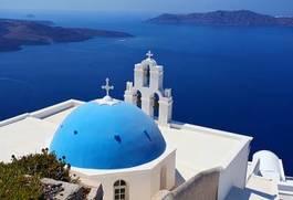 Fototapeta europa morze śródziemne santorini grecja