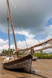 Fototapeta łódź statek afryka niebo tropikalny