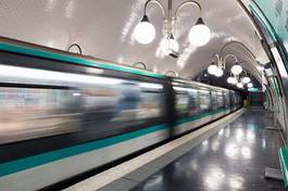 Obraz na płótnie francja metro wagon miejski europa
