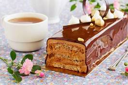Obraz na płótnie jedzenie deser czekolada karmel słodki