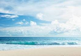 Naklejka plaża natura pejzaż słońce fala