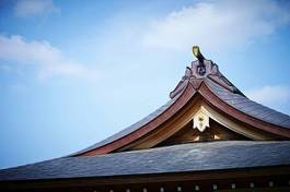 Naklejka japonia architektura niebo